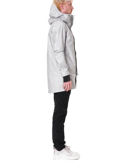 Taichi Murakami Men Mountain Parka Foldable Origami Sleeve Jacket Herren Jacke waterproof 3 layer nylon dusty white hide m 14