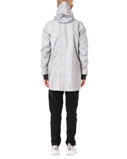 Taichi Murakami Men Mountain Parka Foldable Origami Sleeve Jacket Herren Jacke waterproof 3 layer nylon dusty white hide m 15