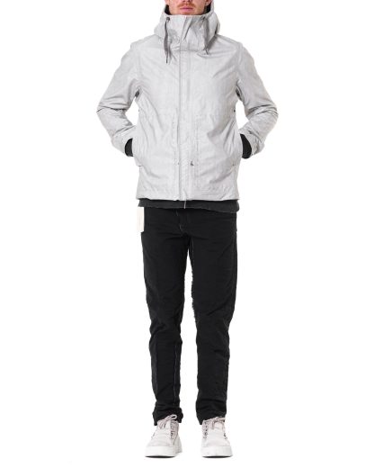 Taichi Murakami Men Mountain Parka Foldable Origami Sleeve Jacket Herren Jacke waterproof 3 layer nylon dusty white hide m 7