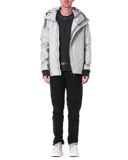 Taichi Murakami Men Mountain Parka Origami Sleeve Jacket Herren Jacke waterproof 3 layer nylon dusty white hide m 3