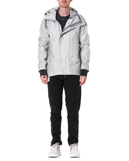 Taichi Murakami Men Mountain Parka Origami Sleeve Jacket Herren Jacke waterproof 3 layer nylon dusty white hide m 4