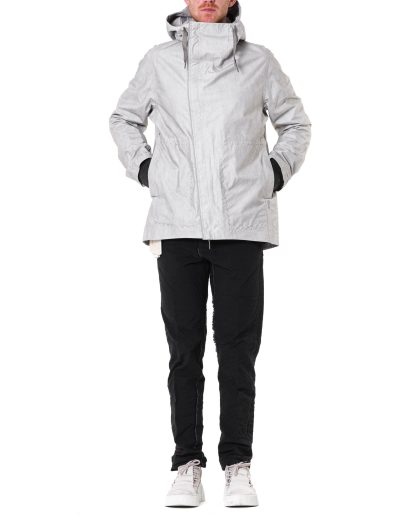 Taichi Murakami Men Mountain Parka Origami Sleeve Jacket Herren Jacke waterproof 3 layer nylon dusty white hide m 6