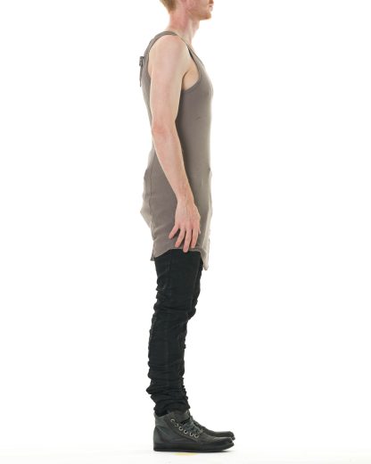 BORIS BIDJAN SABERI TANK0.1 FTT00011 Men T Shirt Tank Top Herren Tee cotton carbon grey hide m 4