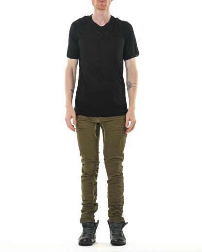 BORIS BIDJAN SABERI TS1. TF FTT00001 Men T Shirt Herren Tee cotton cashmere black hide m 3