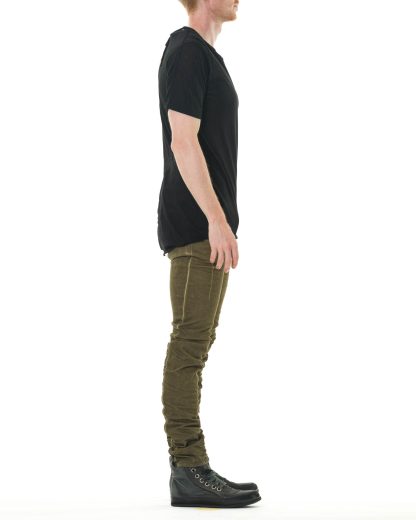 BORIS BIDJAN SABERI TS1. TF FTT00001 Men T Shirt Herren Tee cotton cashmere black hide m 4