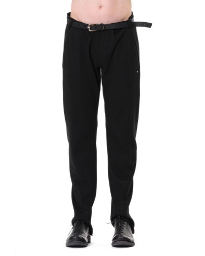 MACROSS MA Maurizio Amadei Men 3 Pocket Tight Pants P1 JM4 Herren Hose Trousers cotton jersey black hide m 3