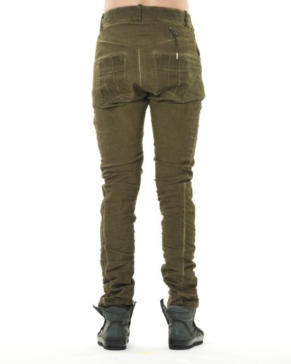 BORIS BIDJAN SABERI P13TF FKU10004 men pants herren hose jeans exclusively cotton pu dark oak hide m 5