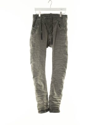 BORIS BIDJAN SABERI P13TF FKU10004 men pants herren hose jeans exclusively cotton pu faded dark grey hide m 1