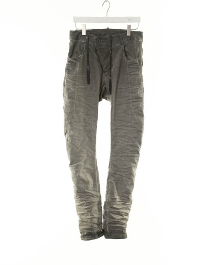 BORIS BIDJAN SABERI P13TF FKU10004 men pants herren hose jeans exclusively cotton pu faded dark grey hide m 1
