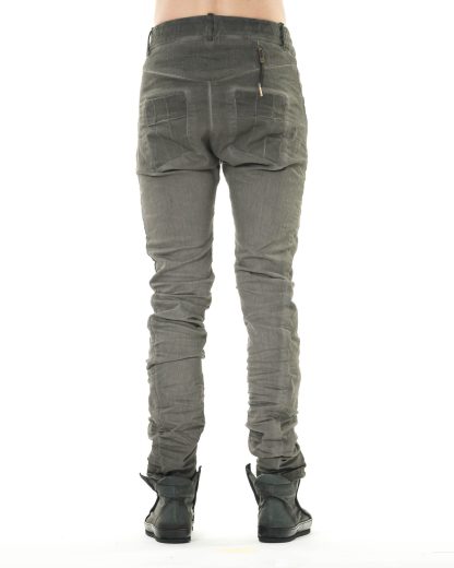 BORIS BIDJAN SABERI P13TF FKU10004 men pants herren hose jeans exclusively cotton pu faded dark grey hide m 5
