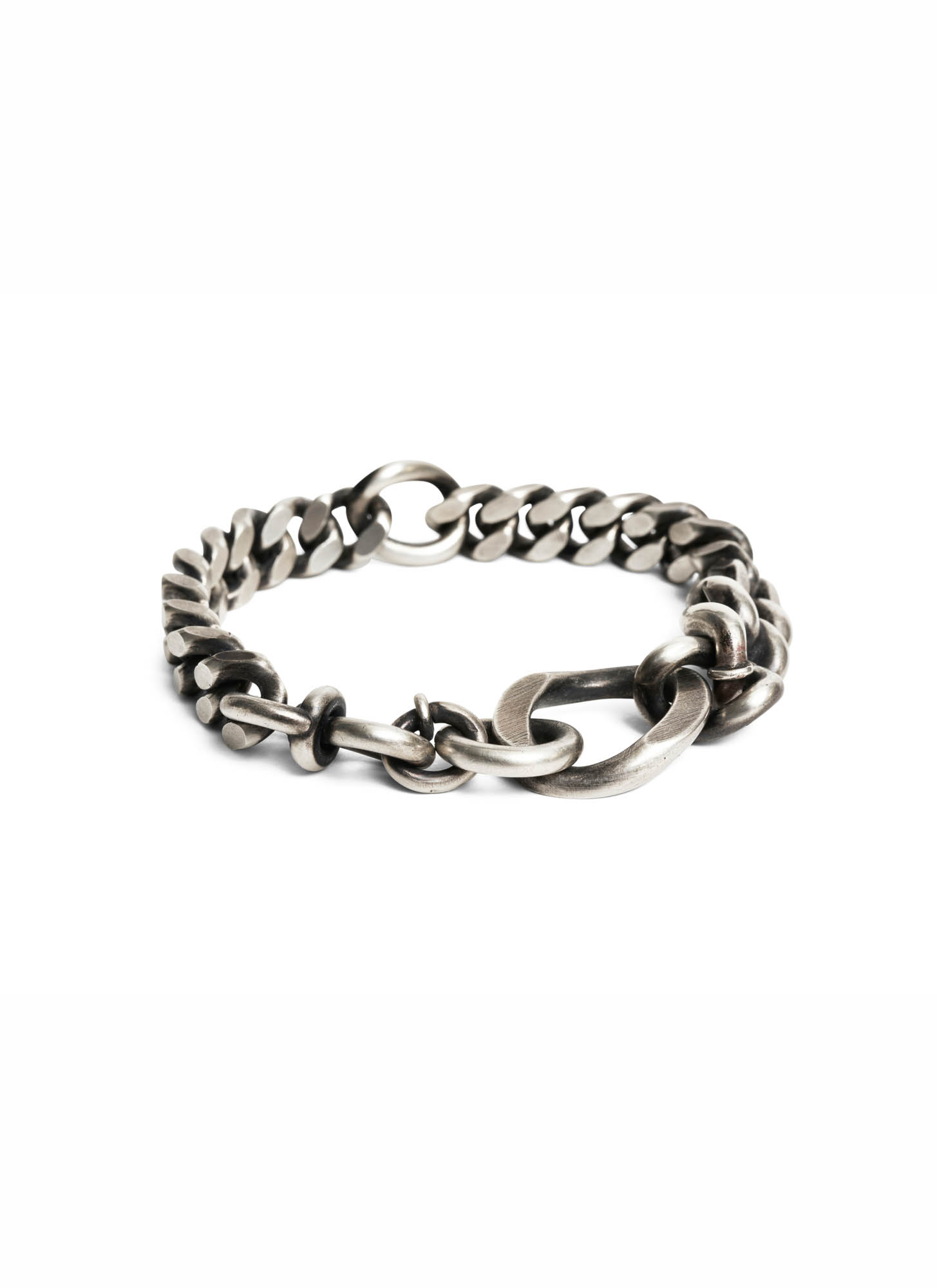 hide-m | Werkstatt:Munchen M2312 Bracelet Revolving Link, silver