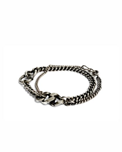 werkstatt munchen m2541 bracelet two chains ring herren armband damen schmuck jewelry jewellery 925 sterling silver hide m 1