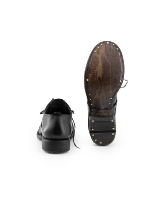 LAYER 0 2.5 H7 HGW Men Classic Derby Shoe Herren Shoe Limited Hand Made Goodyear horse shell cordovan full grain leather black hide m 6