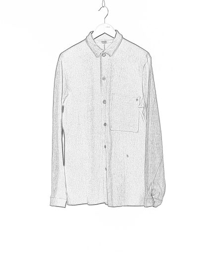 MA Maurizio Amadei H221 MJP1 Men Medium Fit Shirt 1 Front Pocket Herren Hemd cotton jersey carbon hide m 2