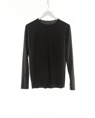MA Maurizio Amadei T211D JM11 Men One Piece Long Sleeve T shirt cotton jersey black hide m 1