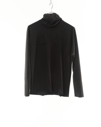 MA Maurizio Amadei T211DN JM11 Men One Piece Turtle Neck Long Sleeve T Shirt cotton jersey black hide m 1
