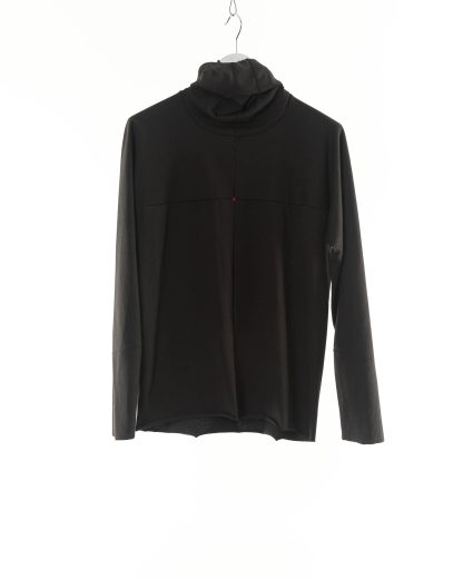 MA Maurizio Amadei T211DN JM11 Men One Piece Turtle Neck Long Sleeve T Shirt cotton jersey black hide m 1