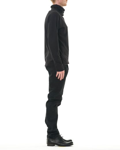 MA Maurizio Amadei T211DN JM11 Men One Piece Turtle Neck Long Sleeve T Shirt cotton jersey black hide m 4