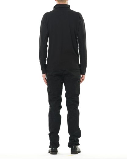 MA Maurizio Amadei T211DN JM11 Men One Piece Turtle Neck Long Sleeve T Shirt cotton jersey black hide m 5