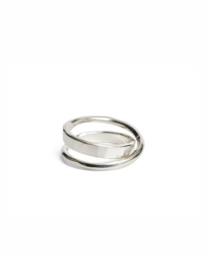 werkstatt munchen m1726 ring flat crossed herren ring damen schmuck jewelry jewellery 925 sterling silver hide m 1