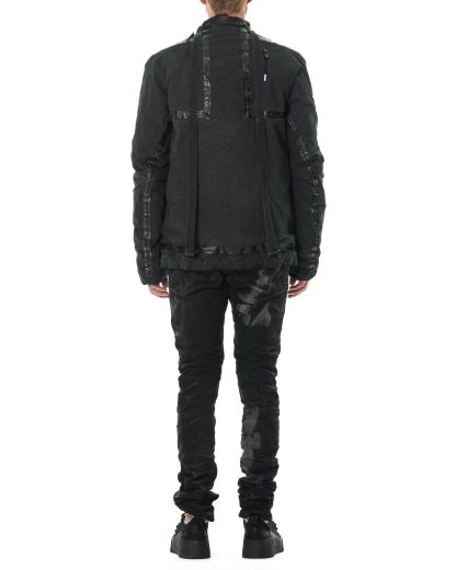 BORIS BIDJAN SABERI PADDED JACKET1.ST FDA10003 men reversible primaloft jacket herren winter jacke seam taped cotton dark grey hide m 12