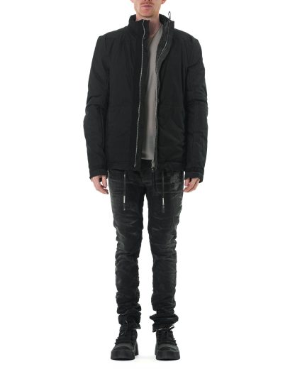 BORIS BIDJAN SABERI PADDED JACKET1.ST FDA10003 men reversible primaloft jacket herren winter jacke seam taped cotton dark grey hide m 3