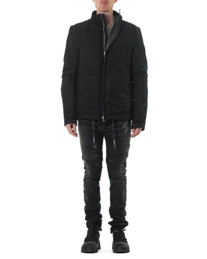 BORIS BIDJAN SABERI PADDED JACKET1.ST FDA10003 men reversible primaloft jacket herren winter jacke seam taped cotton dark grey hide m 4
