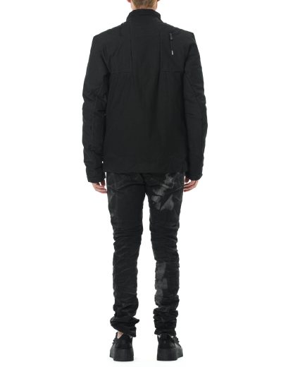 BORIS BIDJAN SABERI PADDED JACKET1.ST FDA10003 men reversible primaloft jacket herren winter jacke seam taped cotton dark grey hide m 7