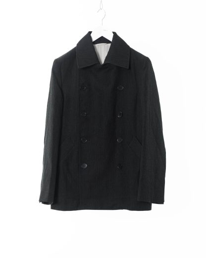 KANG MC 003 LY LIWO Layer Vent Peacoat Coat Herren Jacke Mantel lana wool cotton off black hide m 1