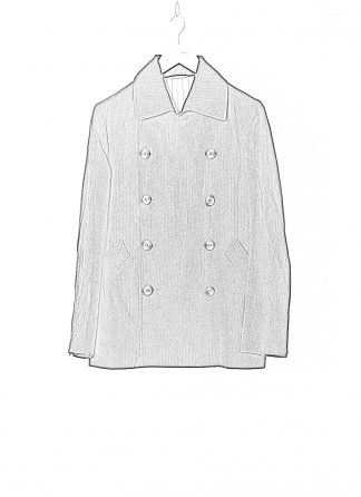 KANG MC 003 LY LIWO Layer Vent Peacoat Coat Herren Jacke Mantel lana wool cotton off black hide m 2