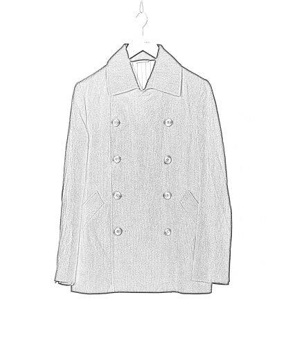 KANG MC 003 LY LIWO Layer Vent Peacoat Coat Herren Jacke Mantel lana wool cotton off black hide m 2