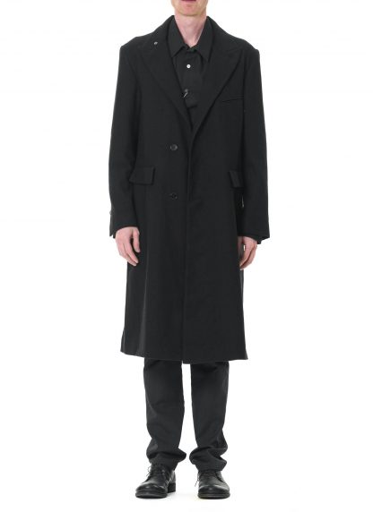 KANG MC 005 L LY WOTWIL Men Layer Vent Suit Coat Herren Mantel lana wool linen black hide m 4