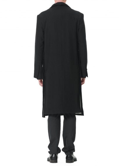 KANG MC 005 L LY WOTWIL Men Layer Vent Suit Coat Herren Mantel lana wool linen black hide m 6