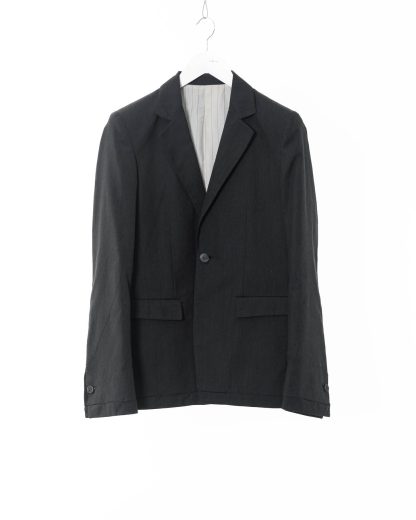 KANG MJ 001 MO SILCO Men Modular Hem Jacket Herren Blazer Jacke silk cotton dark grey hide m 1