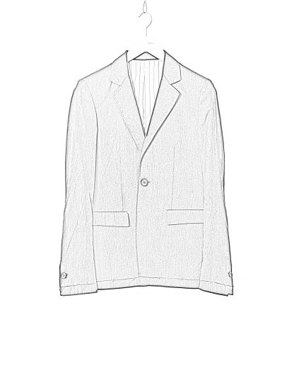 KANG MJ 001 MO SILCO Men Modular Hem Jacket Herren Blazer Jacke silk cotton dark grey hide m 2