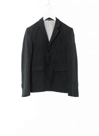 KANG MJ 002 LY WOLIVIST Men Lined 2 Button Side Vent Fitted Jacket Herren Blazer Jacke linen wool black hide m 1