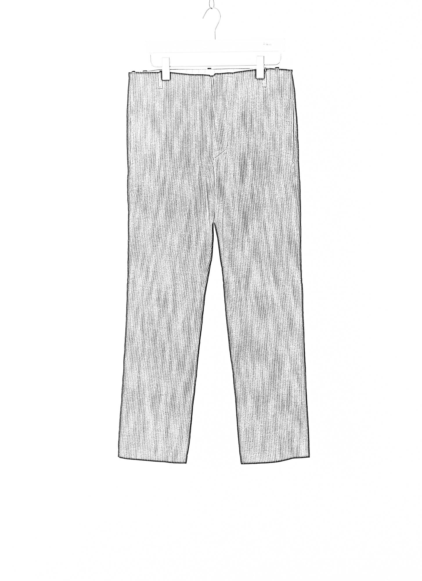 hidem KANG Men StraightFit LowCrotch Pants, black