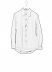 KANG MSHR 003 HN COWA Men High Neck Hand Stitched Hem Border Relaxed Fit Shirt Herren Hemd cotton black hide m 12