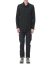 KANG MSHR 003 HN COWA Men High Neck Hand Stitched Hem Border Relaxed Fit Shirt Herren Hemd cotton black hide m 3