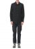 KANG MSHR 003 HN COWA Men High Neck Hand Stitched Hem Border Relaxed Fit Shirt Herren Hemd cotton black hide m 3
