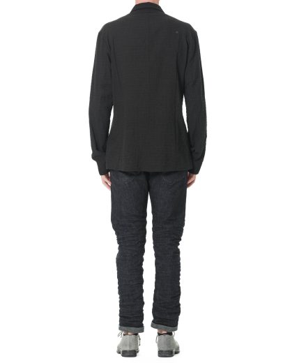 KANG MSHR 005 VIVI Men Relaxed Fit Shirt Herren Hemd viscose black hide m 5