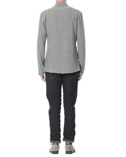 KANG MSHR 005 VIVI Men Relaxed Fit Shirt Herren Hemd viscose grey hide m 5