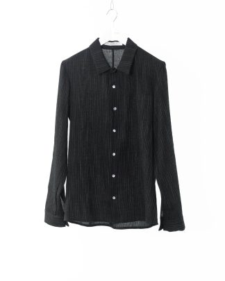 KANG MSHR 005 WOLIVIST Men Relaxed Fit Shirt Herren Hemd linen wool black hide m 1