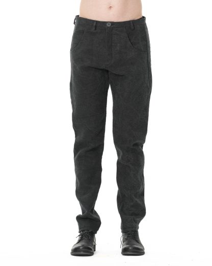 LABEL UNDER CONSTRUCTION Men One Cut Hybrid Jeans Pants Herren Hose military brad bags hemp black hide m 3