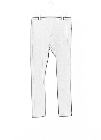 LABEL UNDER CONSTRUCTION Men XY Axis Cut Classic Pants Trousers Herren Hose knitted cotton cashmere silk black hide m 2
