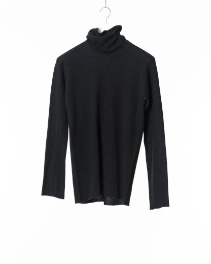 LABEL UNDER CONSTURCTION Men Turtleneck Parabolic Zip Seam Sweater Herren Pullover Pulli cashmere silk petrol hide m 11