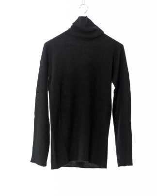 LABEL UNDER CONSTURCTION Men Turtleneck Parabolic Zip Seam Sweater cashmere silk black hide m 1