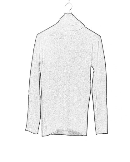 LABEL UNDER CONSTURCTION Men Turtleneck Parabolic Zip Seam Sweater cashmere silk black hide m 2