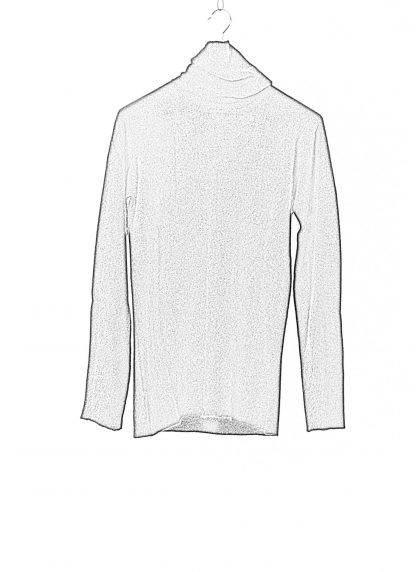 LABEL UNDER CONSTURCTION Men Turtleneck Parabolic Zip Seam Sweater cashmere silk black hide m 2