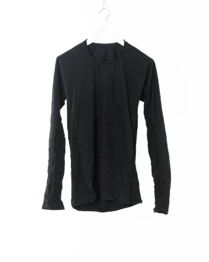 LAYER 0 Men Long Sleeve T Shirt 75 Herren Langarm Tshirt Tee elastic jersey cotton black hide m 1